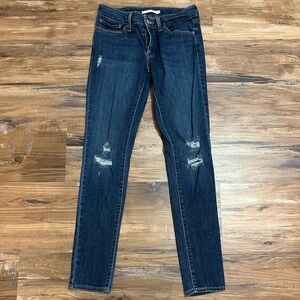 Levi’s Distressed Blue Jeans